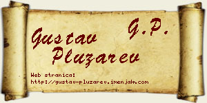 Gustav Plužarev vizit kartica